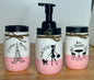 Parisian Mason Jar Bathroom Set