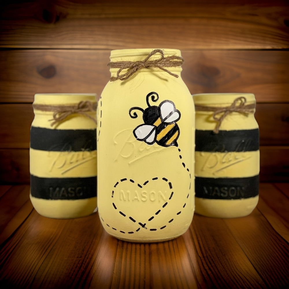 Bee Mason Jars