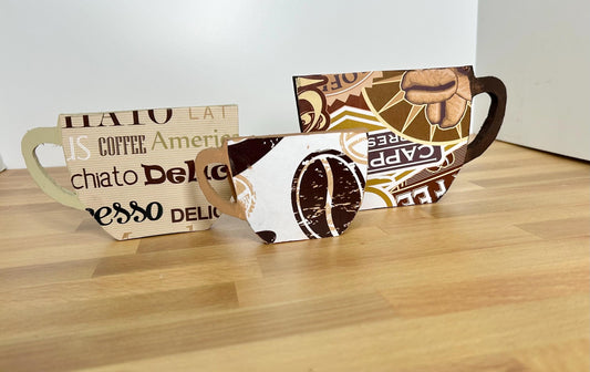 Coffee Wood Cutout Set