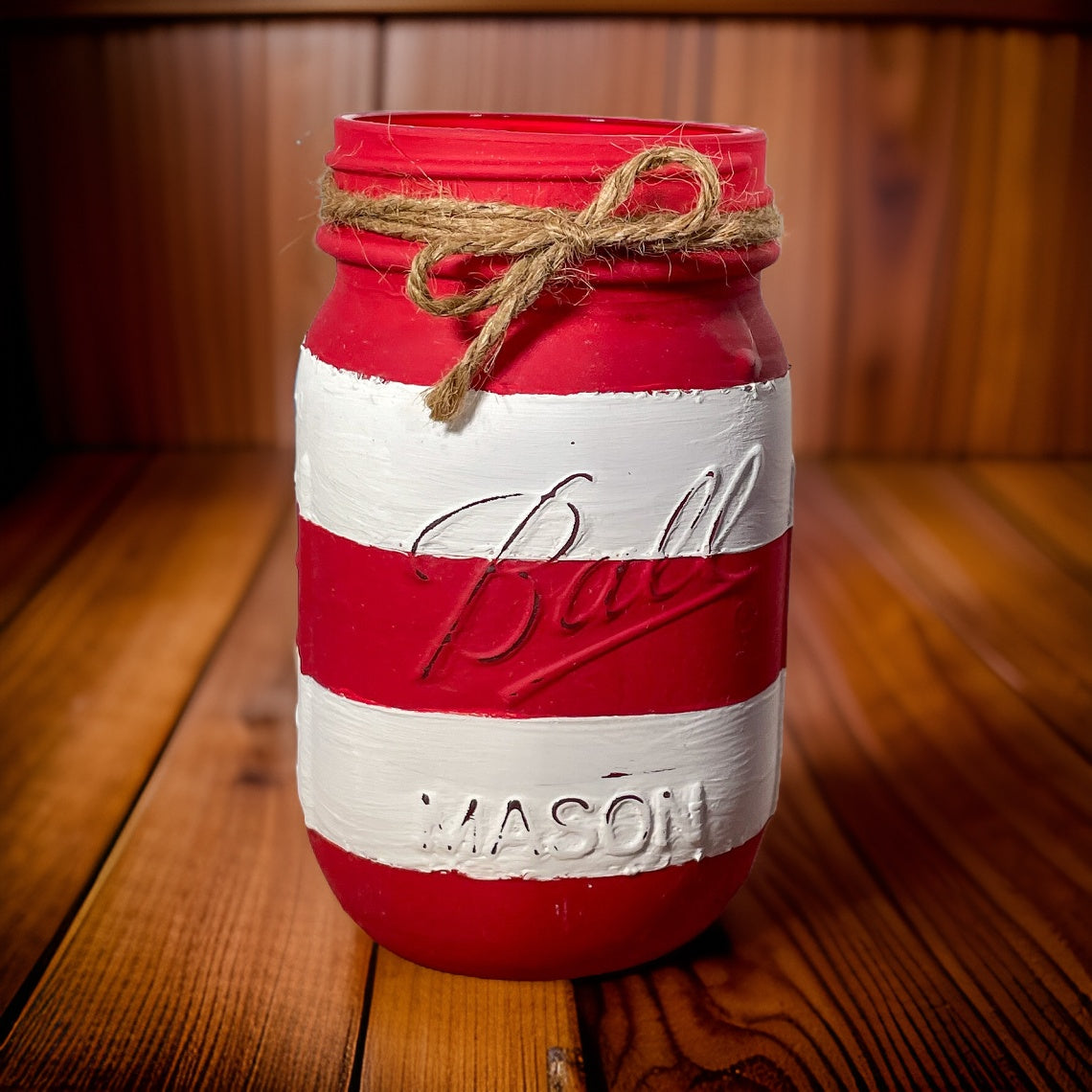 American Flag Mason Jars