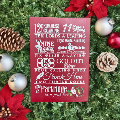 12 Days of Christmas Sign