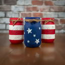 American Flag Mason Jars