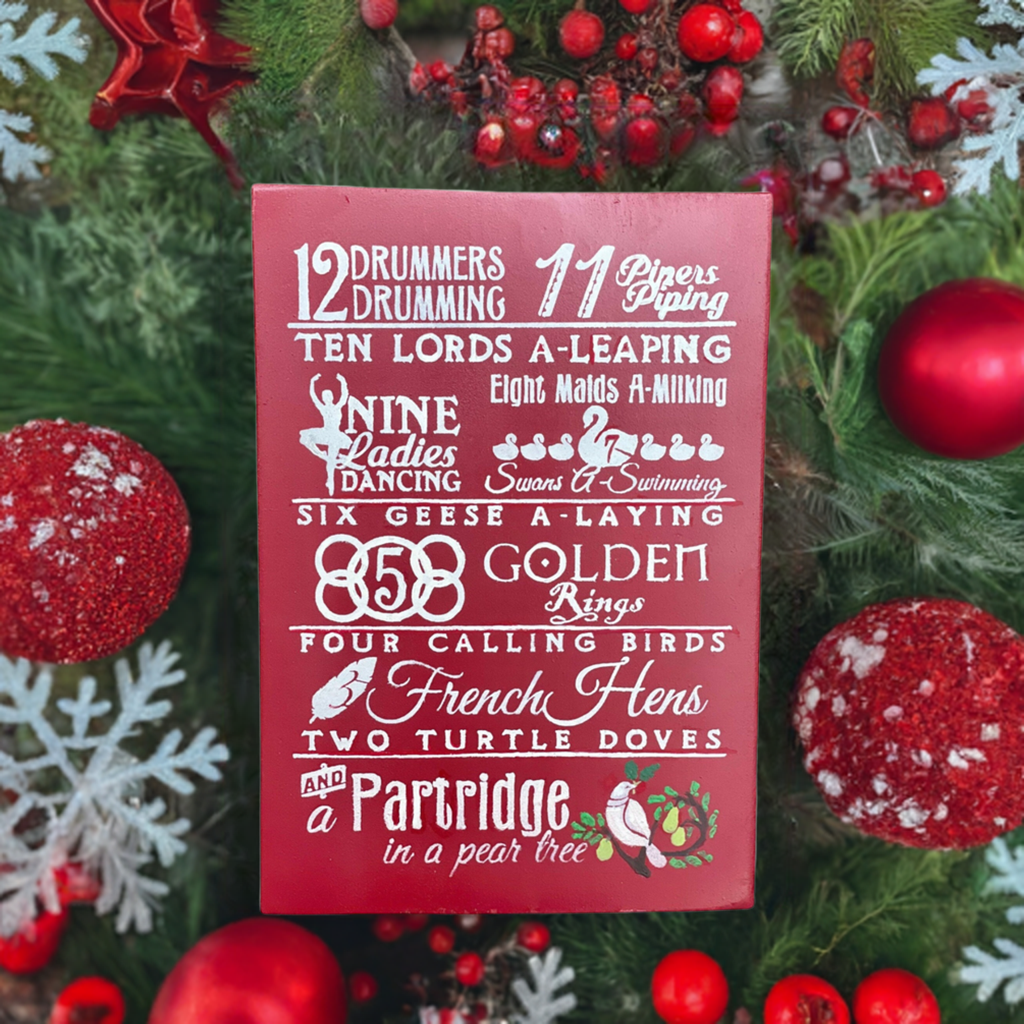12 Days of Christmas Sign