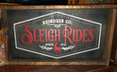 Christmas Sleigh Ride Reindeer Sign / Farmhouse Christmas Sign / Christmas Decor