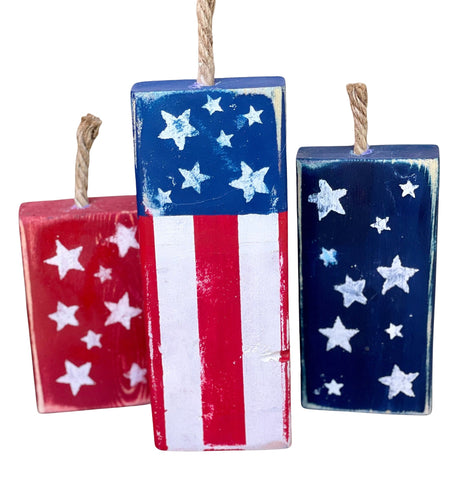 American Firecracker Wood Blocks