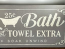 Farmhouse Bathroom Sign / Bath Sign / Bathroom Sign / Bathroom Decor