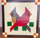 BARN QUILT Red Cardinal | Wooden Barn Quilt | Wood Barn Quilt Sign | Farm Quilt Design