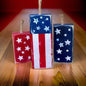 American Firecracker Wood Blocks / 4th of July Decor / Wooden Firecracker Blocks / Americana Decor