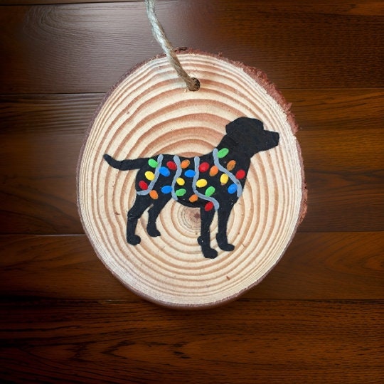 Christmas Labrador Retriever Dog Ornaments / Dog Christmas Ornaments / Gifts Under 25