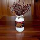 Buffalo Plaid Bear Mason Jar / Mason Jar Centerpiece / Mason Jar Decor / Painted Mason Jar