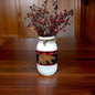 Buffalo Plaid Bear Mason Jar / Mason Jar Centerpiece / Mason Jar Decor / Painted Mason Jar