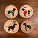 Christmas Labrador Retriever Dog Ornaments / Dog Christmas Ornaments / Gifts Under 25