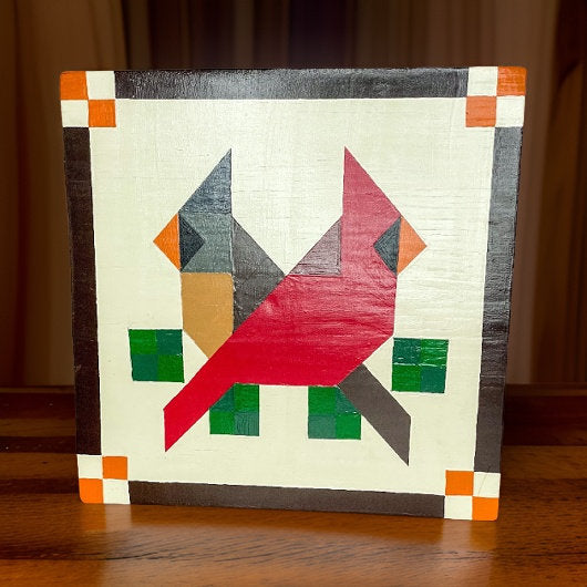 Red Cardinal BARN QUILT