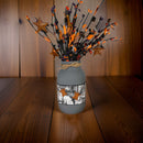 Halloween Mason Jar / Mason Jar Centerpiece / Halloween Decor / Painted Mason Jar