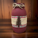 Primitive Christmas Tree Mason Jar / Christmas Mason Jar / Christmas Centerpiece