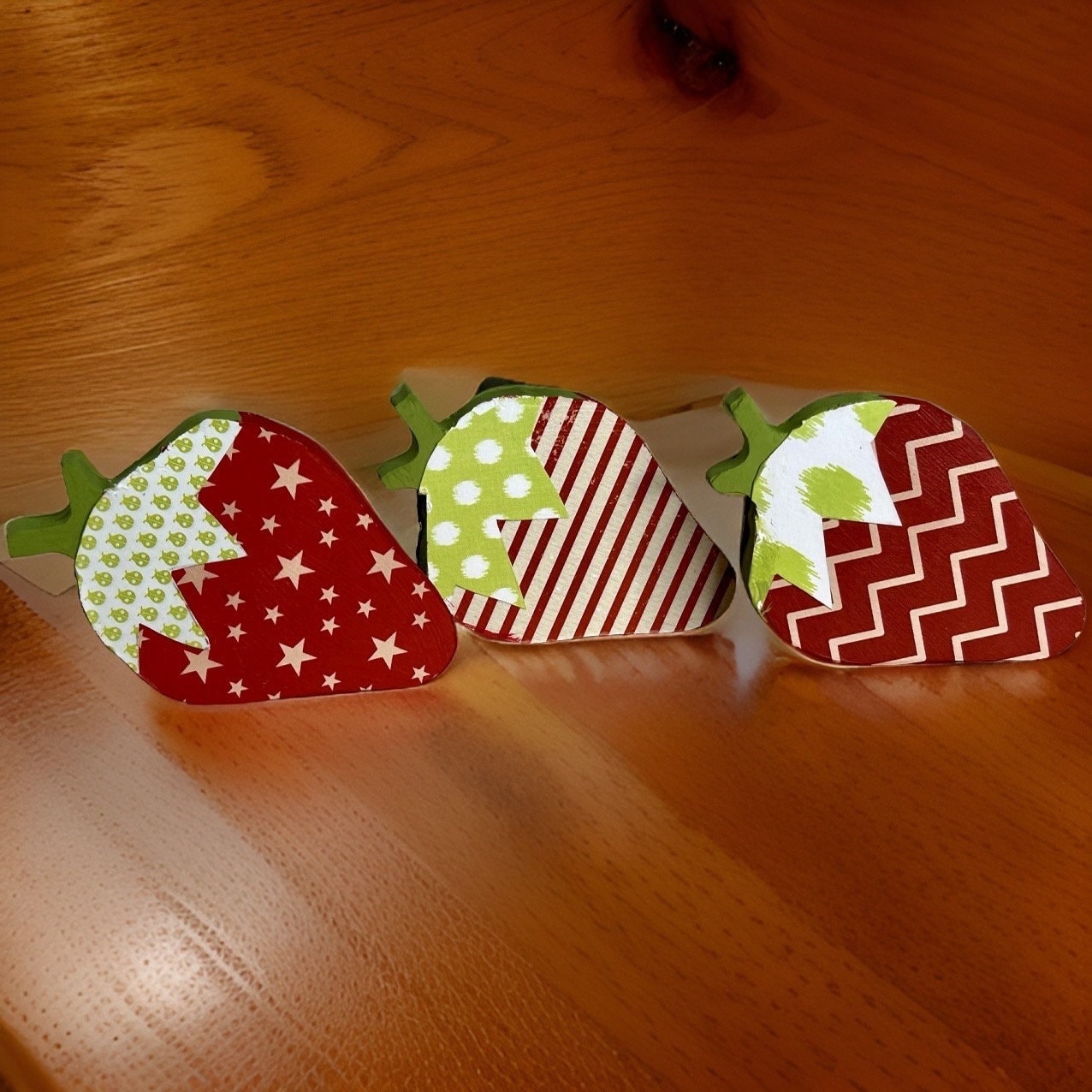 strawberry wood cutouts