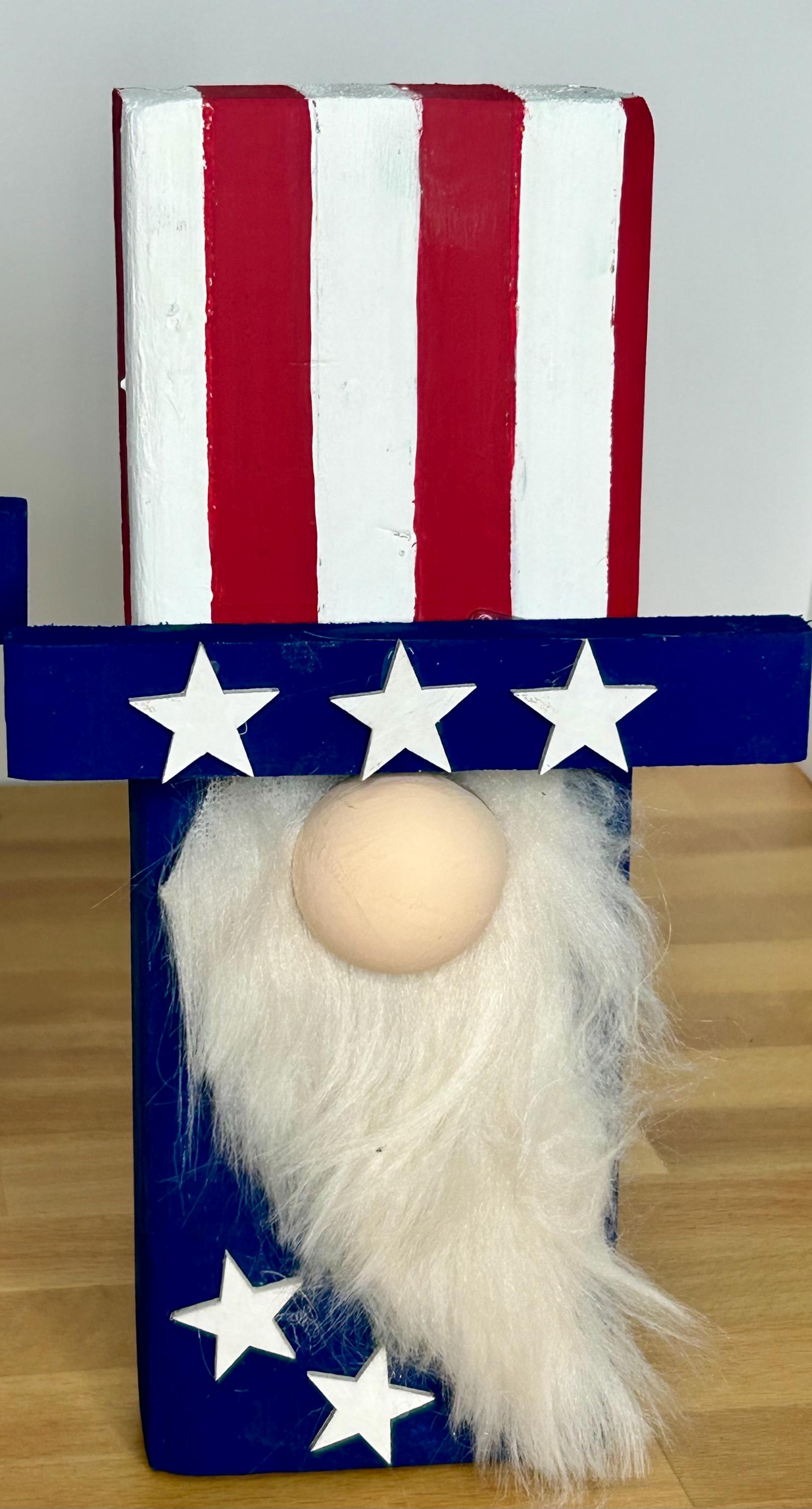 Americana Gnome Wood Blocks / Gnome Blocks / Gnome Home Decor
