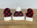 wood winter hat and mittens set