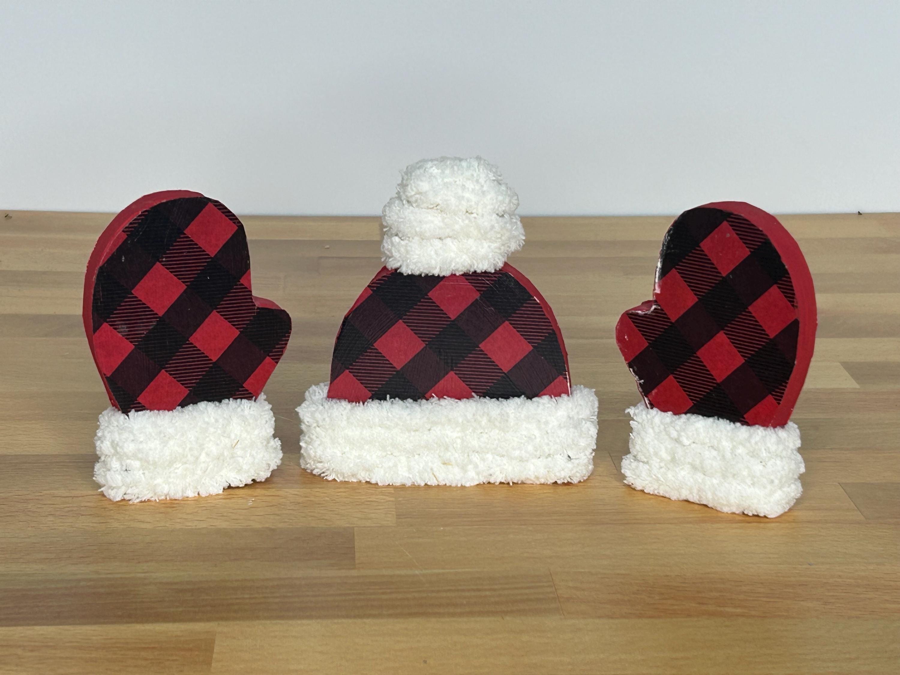 Winter Hat & Mitten Wood Block Sets