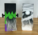 Frankenstein and mummy gnome wood blocks