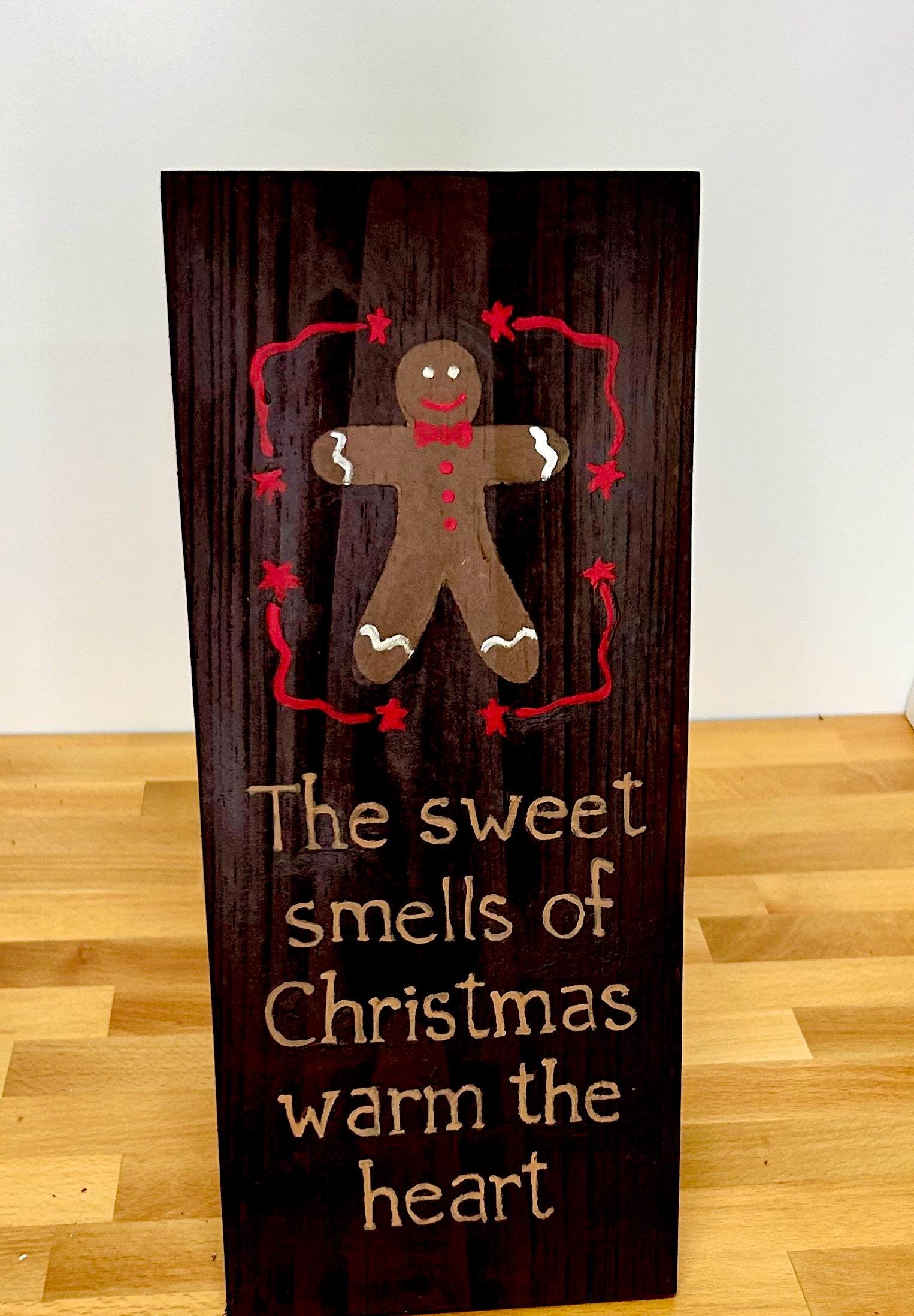 Gingerbread Man Christmas Sign