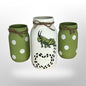 Grasshopper Mason Jars / Grasshopper Decor / Painted Mason Jars