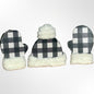 Winter Hat & Mitten Wood Block Sets / Winter Wood Blocks / Shelf Sitter / Tiered Tray Decor