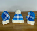 Winter Hat & Mitten Wood Block Sets / Winter Wood Blocks / Shelf Sitter / Tiered Tray Decor