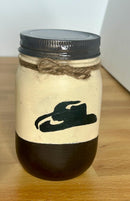 Western Mason Jar Bathroom Set / Country Western Bath Decor / Cowboy Mason Jar Bath Set