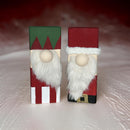 Christmas Gnome Wood Blocks / Santa Gnome / Elf Gnome