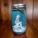 Mermaid Mason Jar Bathroom Set