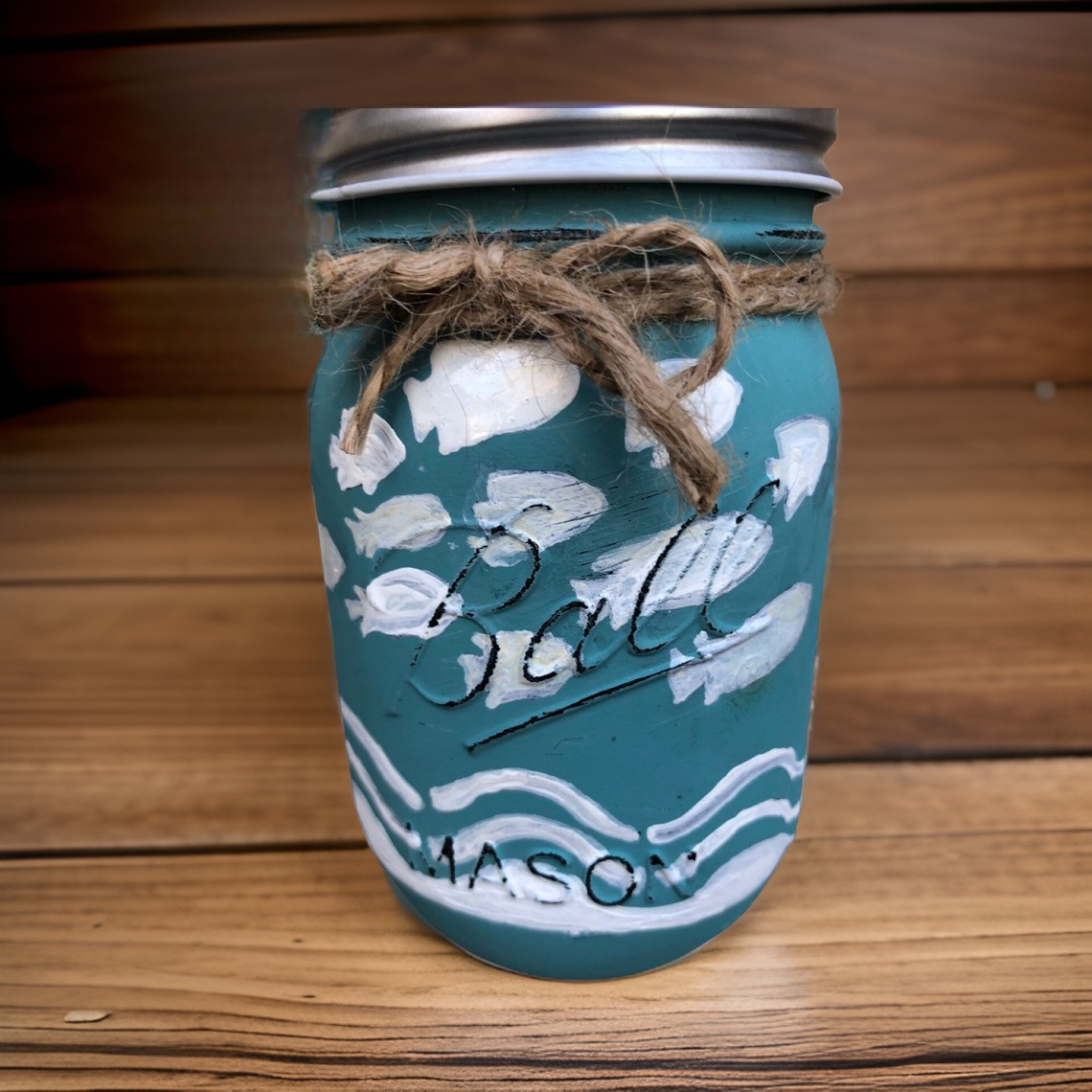 Mermaid Mason Jar Bathroom Set