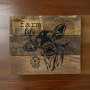 Farm Life Cow Wall Sign