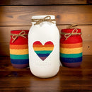 Rainbow Mason Jars