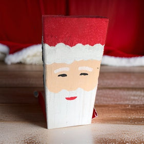 Christmas Santa Wood Shelf Blocks