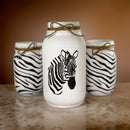 Zebra Mason Jars