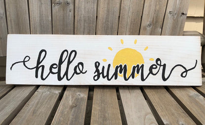 Hello Summer Wall Sign