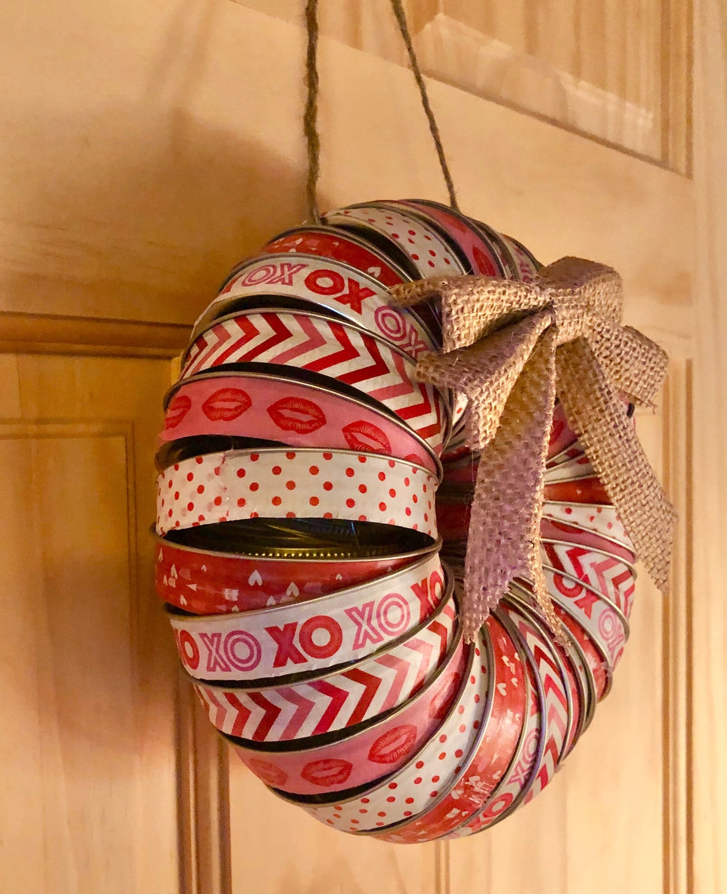 Valentine's Day Mason Jar Ring Wreath
