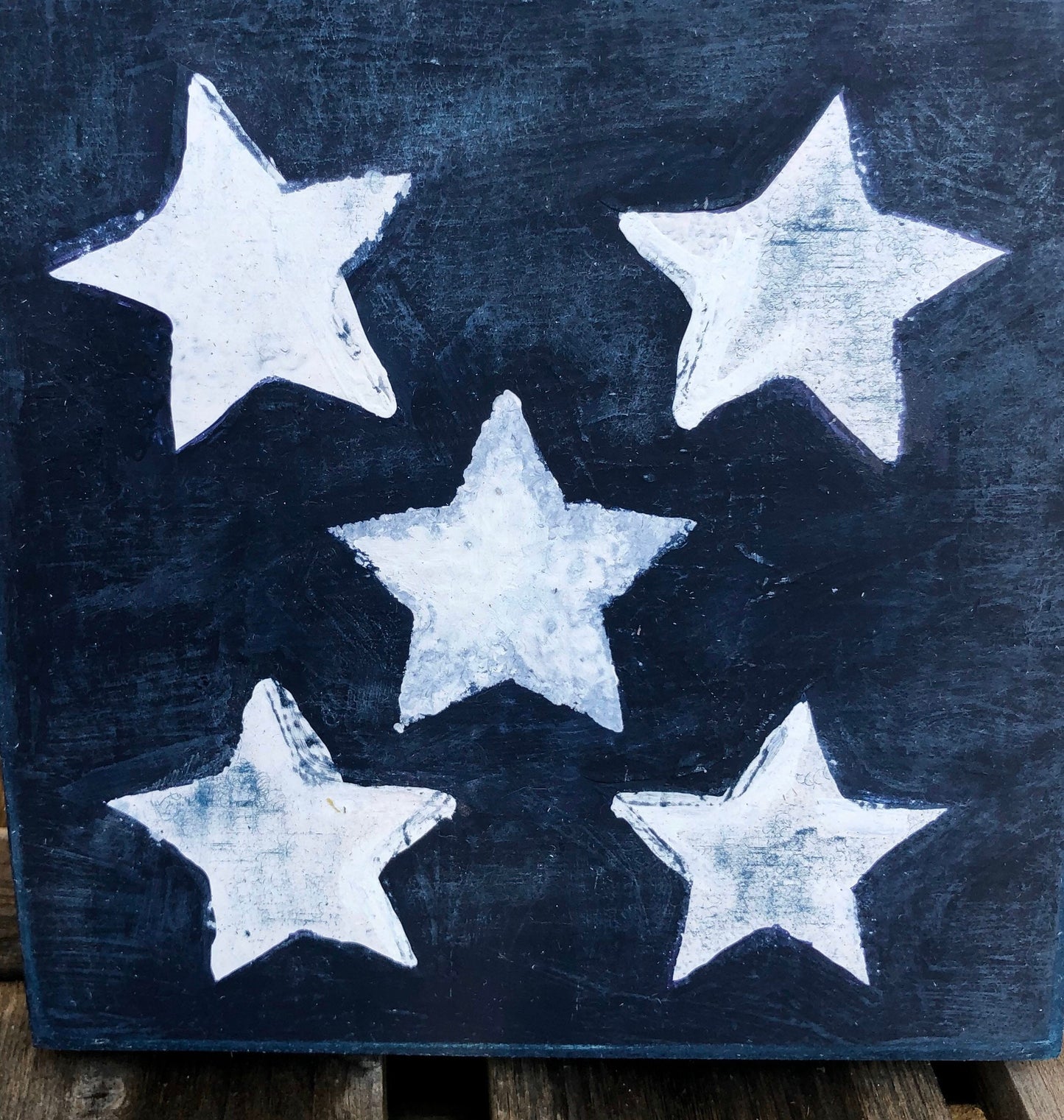 American Flag Wood Blocks