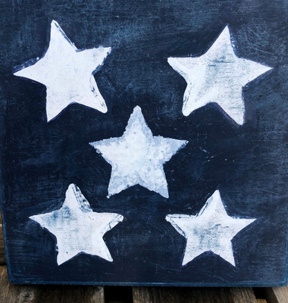 American Flag Wood Blocks