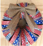 Americana Mason Jar Ring Wreath