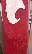 Rustic Santa Claus Christmas Porch Sign