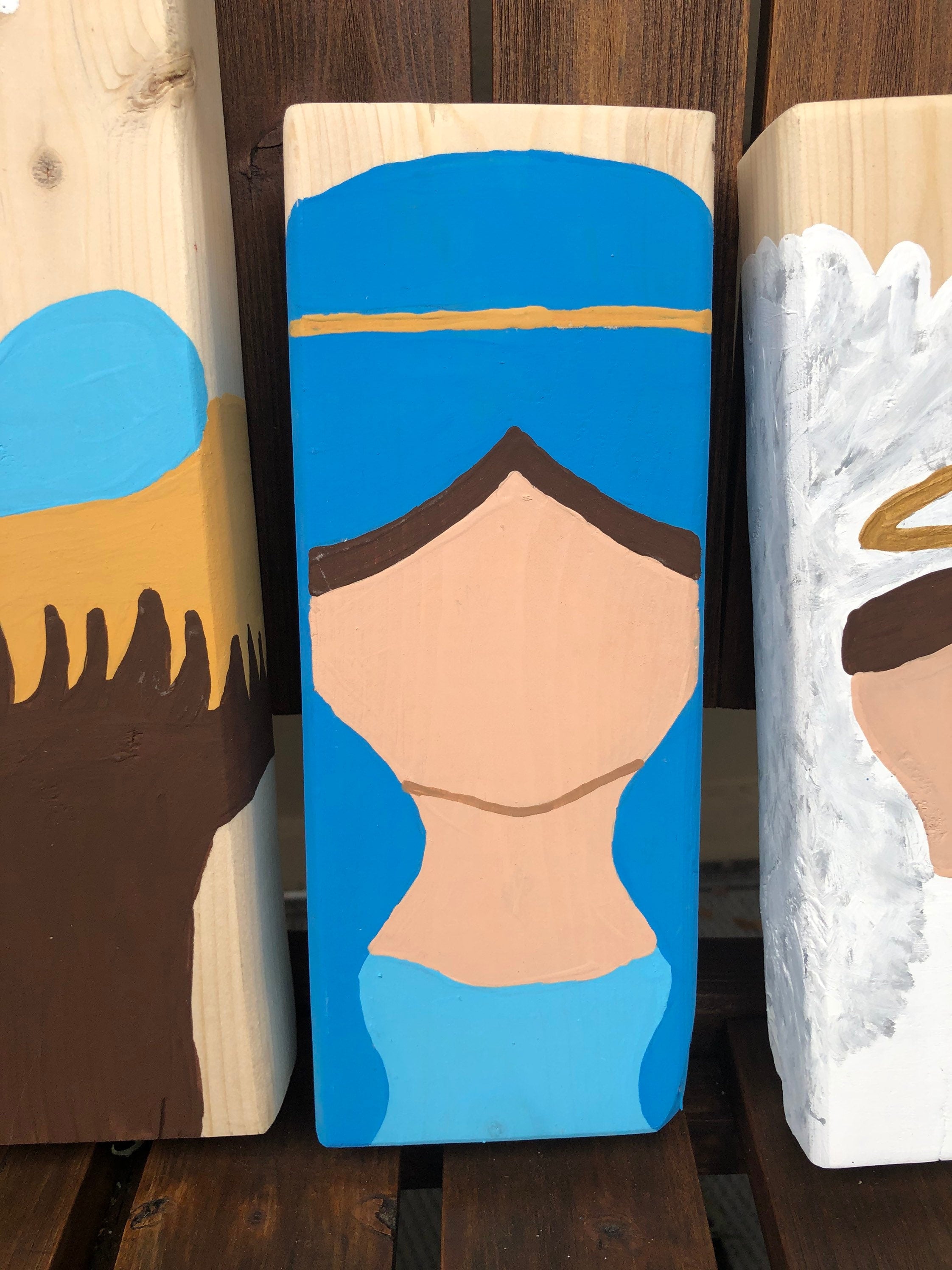 Christmas Nativity Wood Blocks