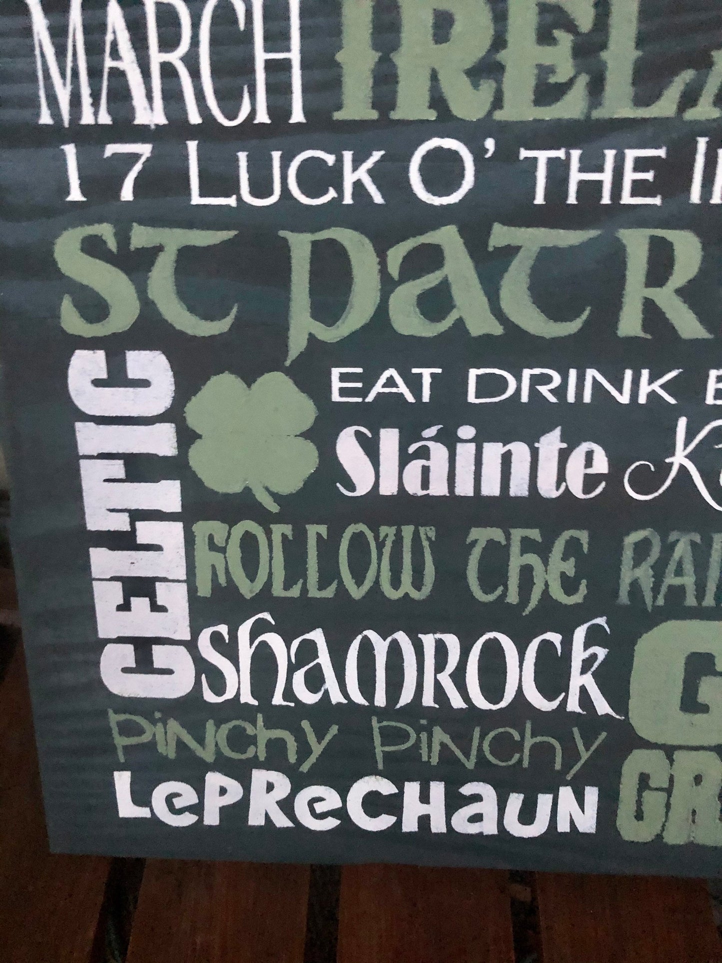 St Patrick's Day Wall Sign