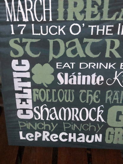 St Patrick's Day Wall Sign