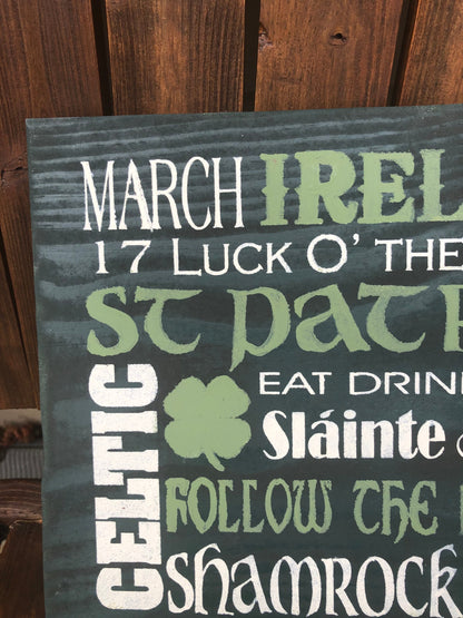 St Patrick's Day Wall Sign
