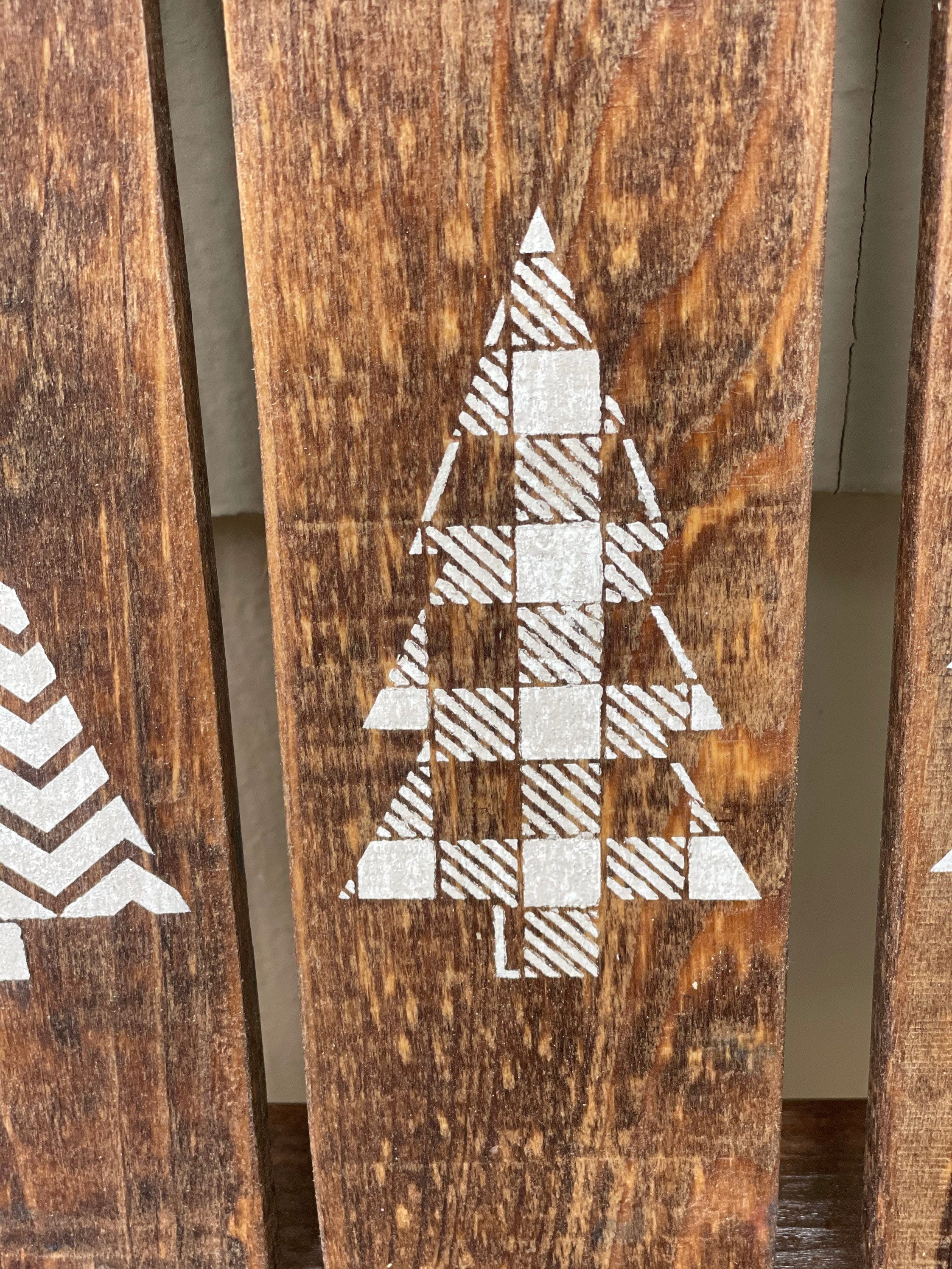 Rustic Christmas Tree Signs