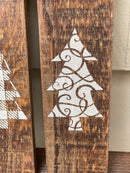 Rustic Christmas Tree Signs