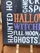 Halloween Favorites Wood Sign