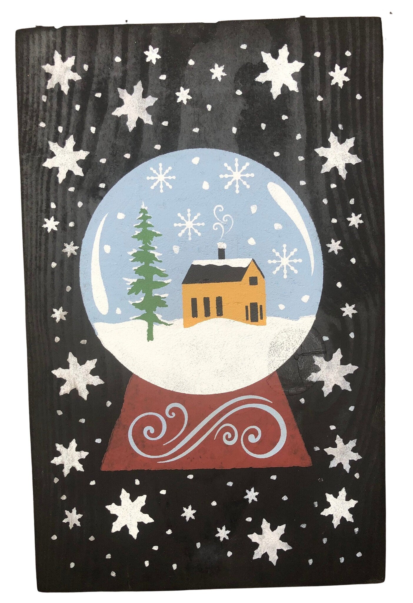 Winter Snow Globe Wall Sign